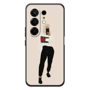 Силиконовый Чехол на TECNO Camon 50 с картинкой Стильных Девушек (Стильная)