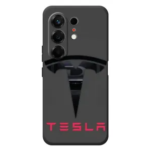 Силиконовый бампер с картинкой машины на TECNO Camon 50 (Logo TESLA)