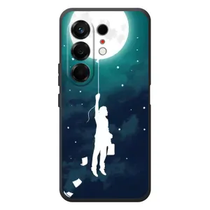 Чехол (ТПУ) с планетами на TECNO Camon 50 (To The moon)