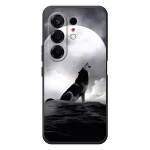 Чехол с Волком на TECNO Camon 50 (Волк и луна)