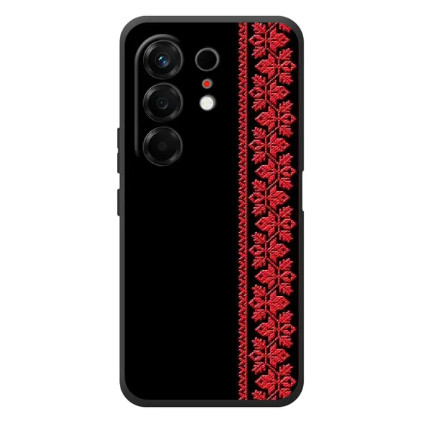 Чехол с рисунком «Вышиванка на черном» для TECNO Camon 50 Чехол с рисунком «Вышиванка на черном» для TECNO Camon 50