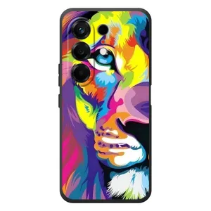 Чехол с картинкой на TECNO Camon 50 (Яркий Лев)