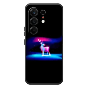 Силиконовый бампер с картинкой животных для TECNO Camon 50 (Яркий олень)