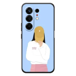 Силиконовый Чехол на TECNO Camon 50 с картинкой Стильных Девушек (Желтая кепка)
