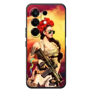 ЗСУ Чехлы (TPU) для TECNO Camon 50 (Женщина солдат)