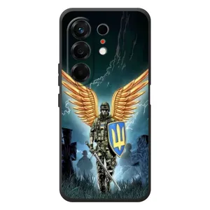 Патриотический Чехол для TECNO Camon 50 (ЗСУ з крильями)