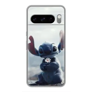 Чехол с рисунком «Стич с цветочком» для TECNO Camon Air
