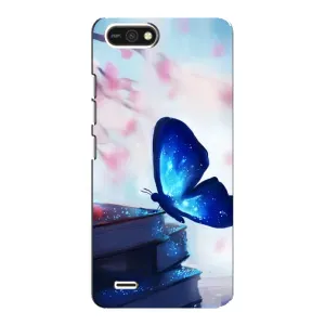 Силіконовий бампер з картинкою звірів для TECNO POP 2F (Метелик синій)