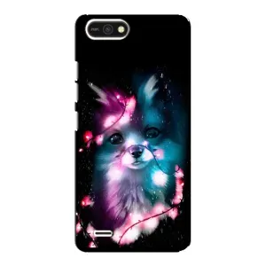 Чехол с Лисичкой для TECNO POP 2F (Черная Лиса)