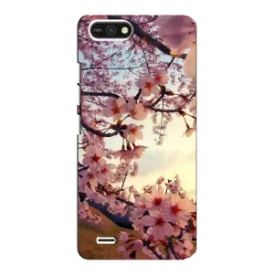 Чехол с принтом САКУРЫ на TECNO POP 2F (Цветущая сакура)