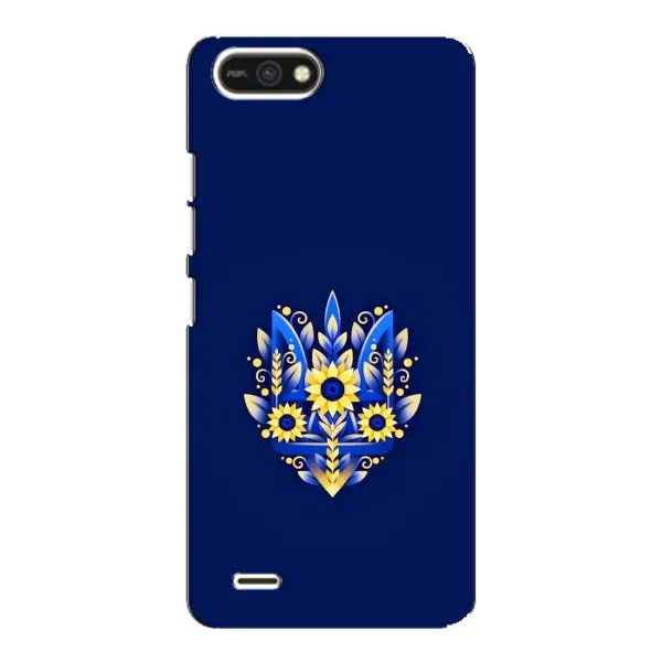 Чехол с рисунком «Цветущий Герб» для TECNO POP 2F