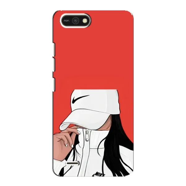 Чехол с рисунком «Девушка Nike» для TECNO POP 2F