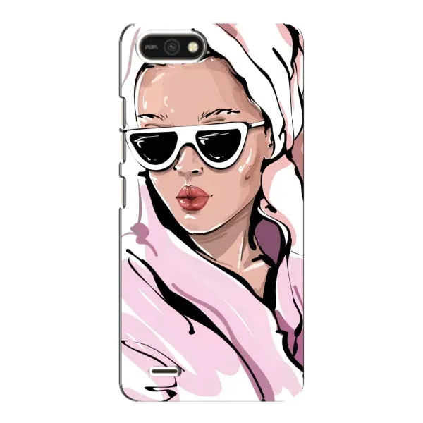 Чехол с рисунком «Девушка в халате» для TECNO POP 2F Чехол с рисунком «Девушка в халате» для TECNO POP 2F