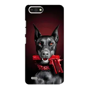 Чехол с рисунком «Доберман злой» для TECNO POP 2F