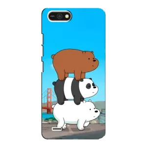 Чехлы с Пандами на TECNO POP 2F (Друзья)