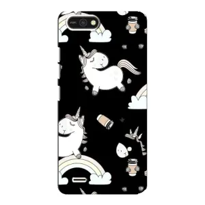 Чехол с рисунком «Единорог с кофе» для TECNO POP 2F