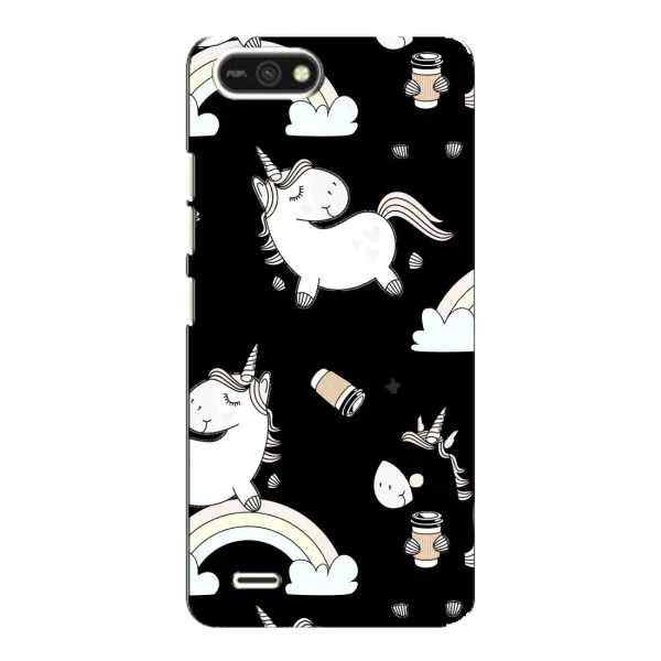 Чехол с рисунком «Единорог с кофе» для TECNO POP 2F Чехол с рисунком «Единорог с кофе» для TECNO POP 2F
