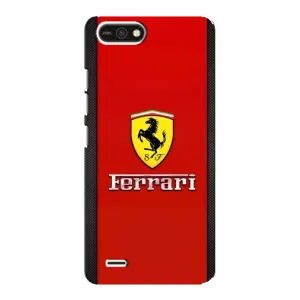 Силіконовий бампер з картинкою машини на TECNO POP 2F (Ferrari Logo)