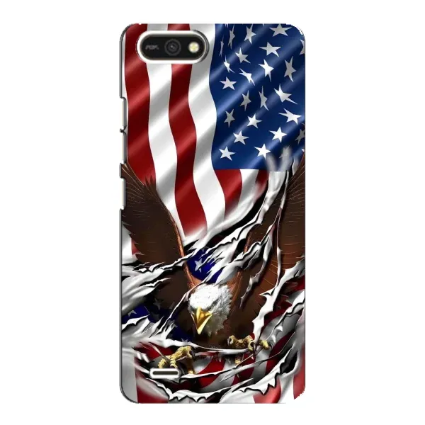 Чехол с рисунком «Флаг USA» для TECNO POP 2F Чехол с рисунком «Флаг USA» для TECNO POP 2F