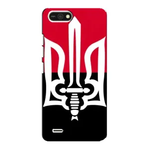 Чехлы УПА (Красно-Чёрный) на TECNO POP 2F (Герб Украины)
