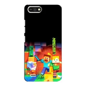 Чехлы для TECNO POP 2F (Персонажи Майн Крафт) (Герой Майнкрафт)