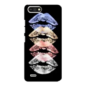 Чехол Стильные девушки на TECNO POP 2F (Губы)