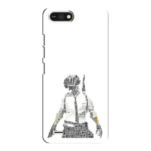 Силиконовый чехол с картинкой "Герой Pubg" на TECNO POP 2F (Из букв)