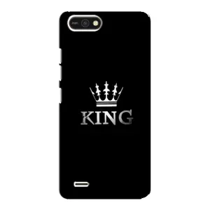 Чехол (Корона на чёрном фоне) для Техно Поп 2ф (KING)
