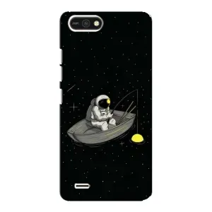 Силиконовый Чехол с принтом "Космонавты" на TECNO POP 2F (Космонавт на рыбалке)