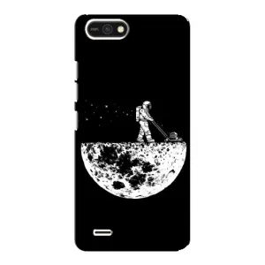 Силиконовый Чехол с принтом "Космонавты" на TECNO POP 2F (Космонавт)