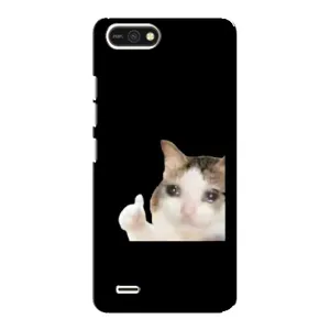 Бампер с принтом Мемы для TECNO POP 2F (Кот в слезах)