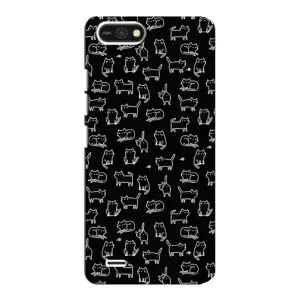 Чехол на тематику: Коты для TECNO POP 2F (Котики на черном)
