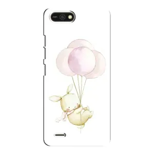Силіконовий бампер з картинкою звірів для TECNO POP 2F (Кролик та кульки)