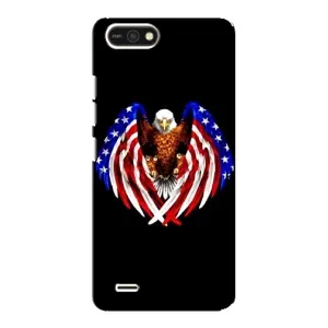 Чехол Флаг USA для TECNO POP 2F (Крылья США)