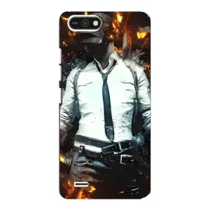 Силиконовый чехол с картинкой "Герой Pubg" на TECNO POP 2F (Man Пубг)