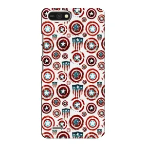 Чехол с Щитом Капитана Америки на TECNO POP 2F (Марвел щиты)