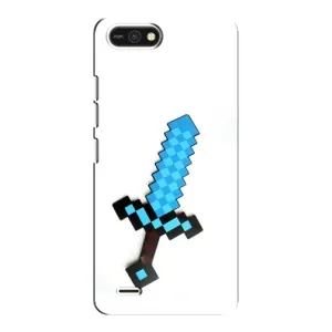 Чехлы для TECNO POP 2F (Персонажи Майн Крафт) (Меч)
