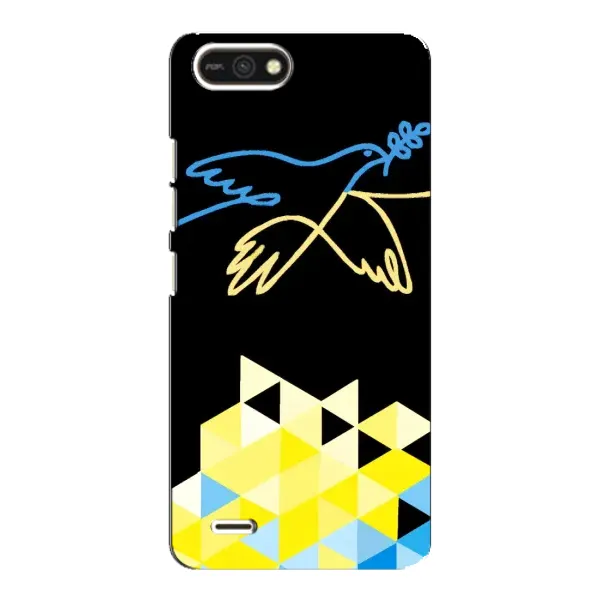 Чехол с рисунком «Мир для Украины» для TECNO POP 2F Чехол с рисунком «Мир для Украины» для TECNO POP 2F