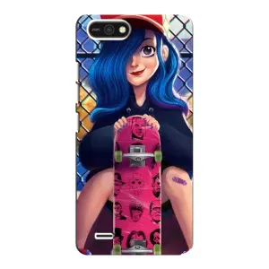 Чехол с картинкой Модные Девчонки TECNO POP 2F (Модная девушка)