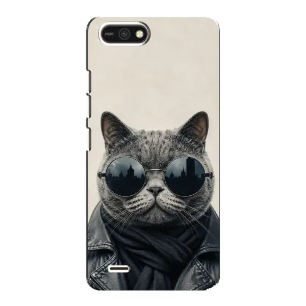 Чехол с рисунком «Модный кот» для TECNO POP 2F Чехол с рисунком «Модный кот» для TECNO POP 2F