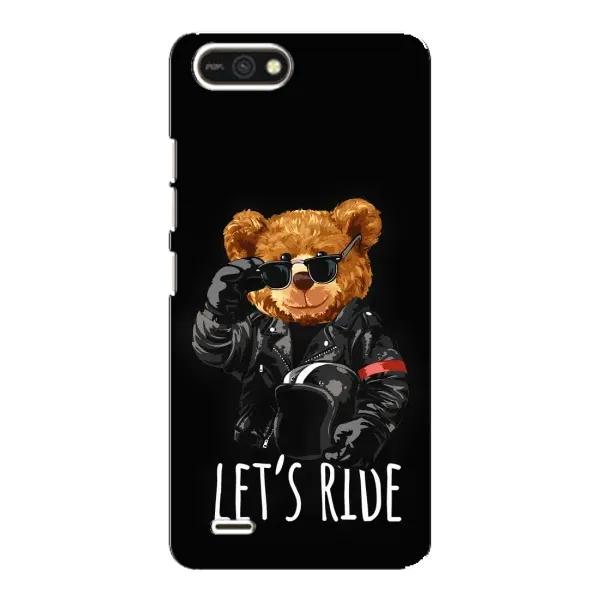 Чехол с рисунком «Модный Мишка» для TECNO POP 2F