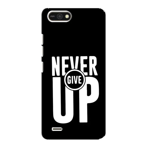 Чехол с рисунком «Never Give UP» для TECNO POP 2F Чехол с рисунком «Never Give UP» для TECNO POP 2F