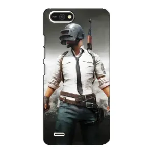 Силиконовый чехол с картинкой "Герой Pubg" на TECNO POP 2F (Пабг)