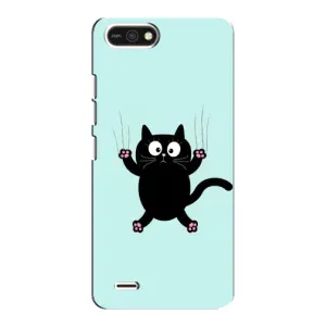 Силиконовый чехол с котиком для TECNO POP 2F (Падающий кот)