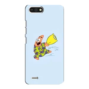 Чехлы с Патриком на TECNO POP 2F (Патрик с подушкой)