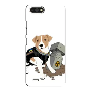Чехол с принтом Собаки Патрон для TECNO POP 2F (Пёс Патрон с ракетой)