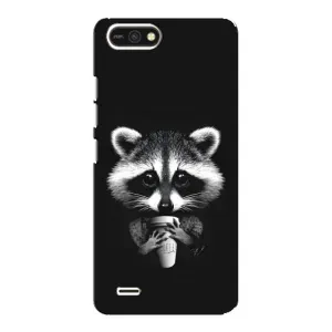 Силиконовый Чехол с Енотами на TECNO POP 2F (С кофем)