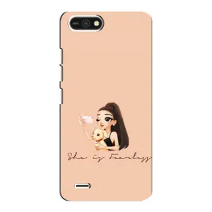 Силиконовый Чехол на TECNO POP 2F с картинкой Стильных Девушек (С собакой)