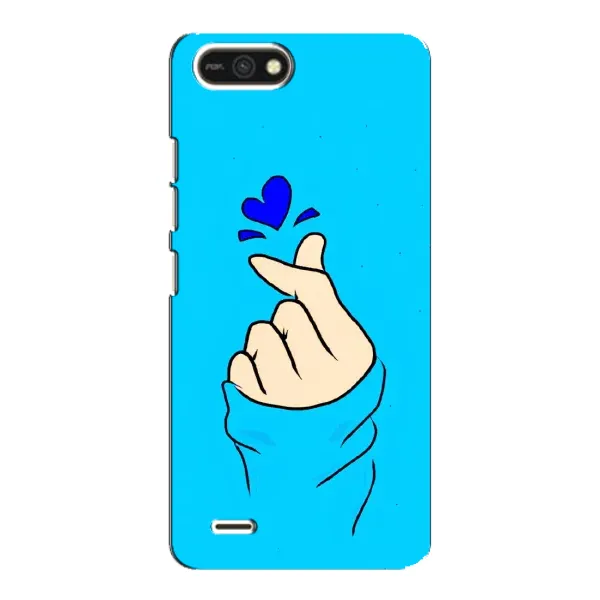Чехол с рисунком «Сердце на синем» для TECNO POP 2F Чехол с рисунком «Сердце на синем» для TECNO POP 2F