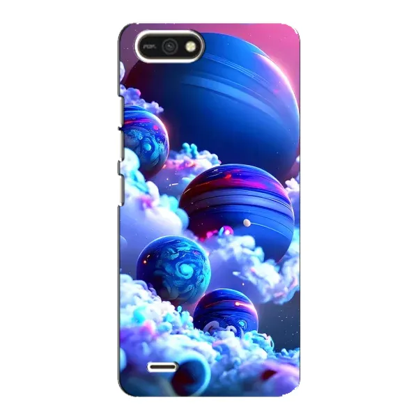 Чехол с рисунком «Синие планеты» для TECNO POP 2F Чехол с рисунком «Синие планеты» для TECNO POP 2F